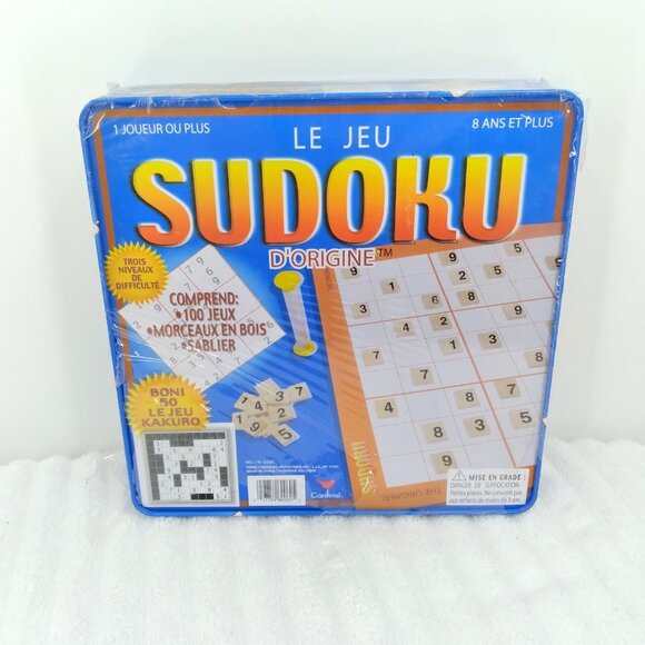 Cardinal Industries Sudoku/Kakuro Deluxe Game Tin - Picture 3 of 4